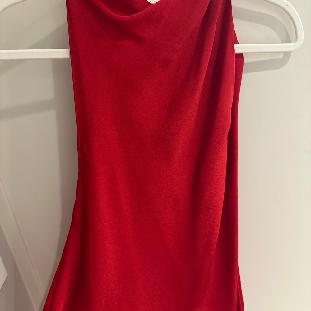 ASTR The Label Vibrant Red Blouse